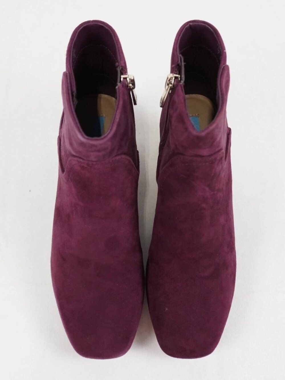 Draper James Bethany-601 Suede Leather Ankle Boots in Bordo Burgundy Fall Winter